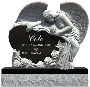Carved Angel monument